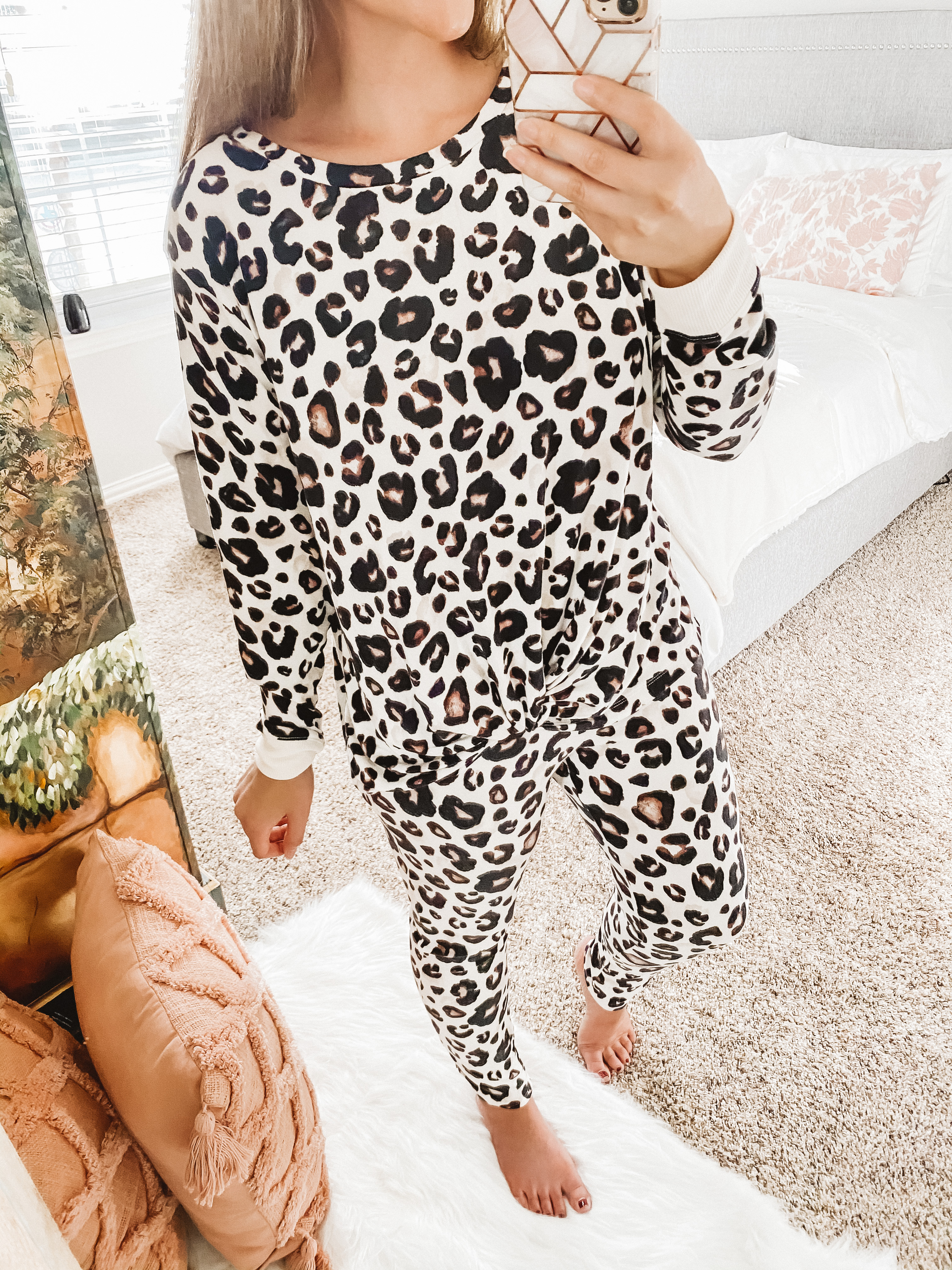 Leopard Print Pajama Set